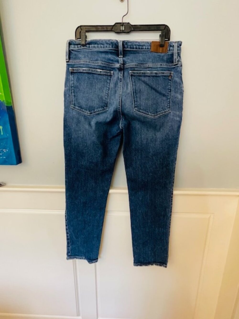 Madewell Mid Rise Straight Leg Tomboy Classic Jeans Light Stretch Size 30 - Picture 7 of 11